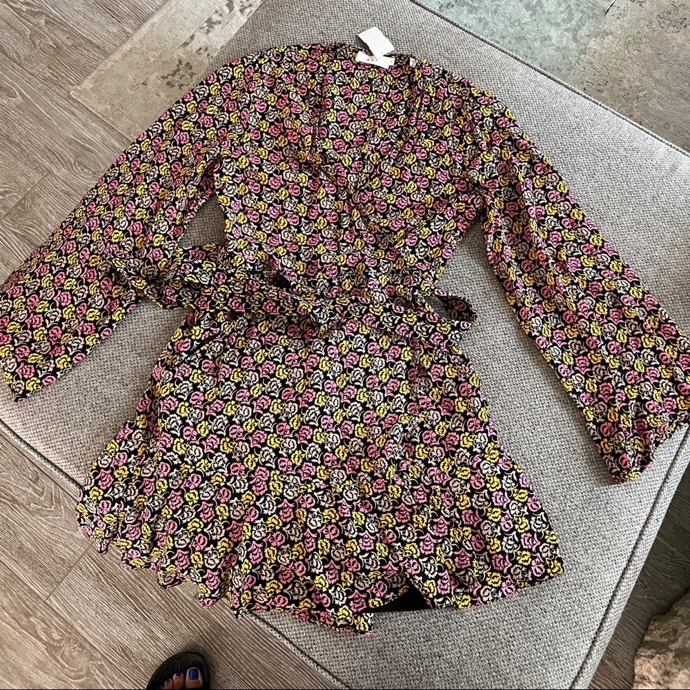 ALC silk wrap dress